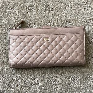 Etienne Aigner Quilted Tan Wallet